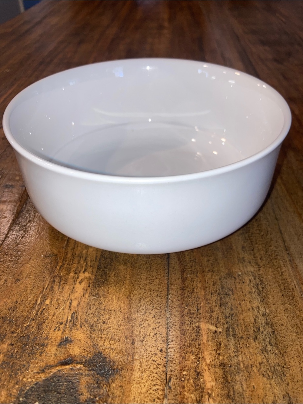 Over and back White porcelain bowl